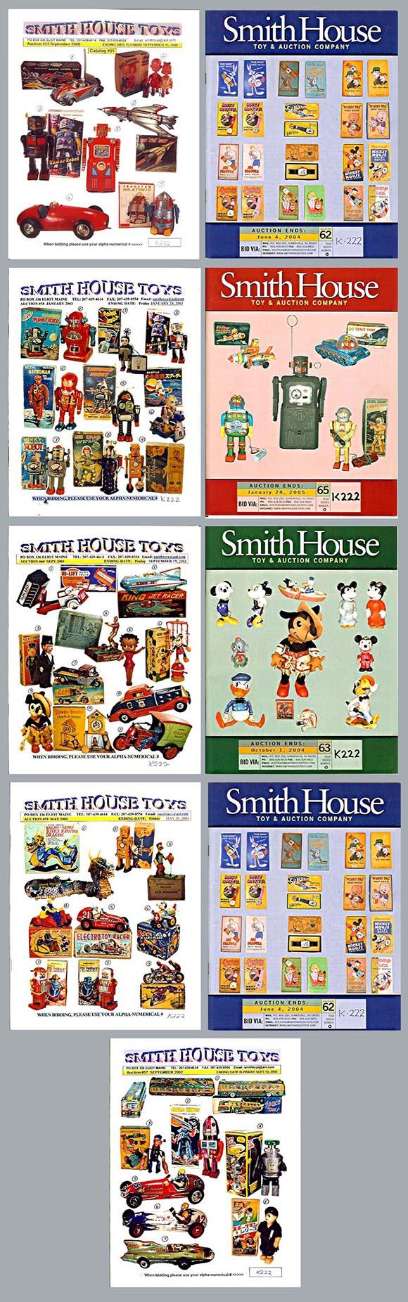 2000-05 Smith House Auctions; Nine Full Color Original Catalog